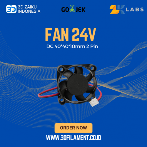Reprap 3D Printer Fan 24V DC 40*40*10mm 2 Pin